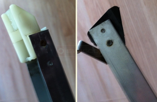 A customer submitted photo of channel balance attachments.