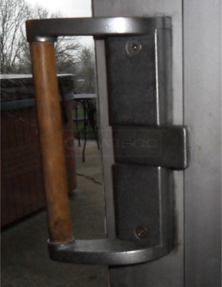 A customer submitted photo of a door handle.
