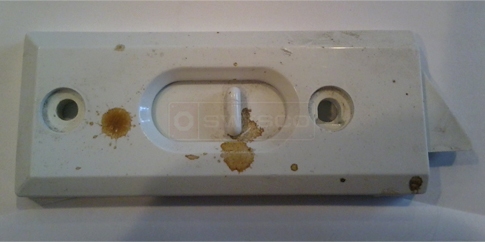 A customer submitted photo of a tilt latch.