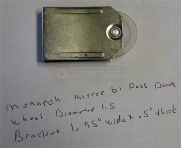 A customer submitted photo of a closet door roller.