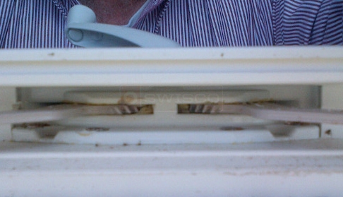 User submitted picture of operator on sill and cover.