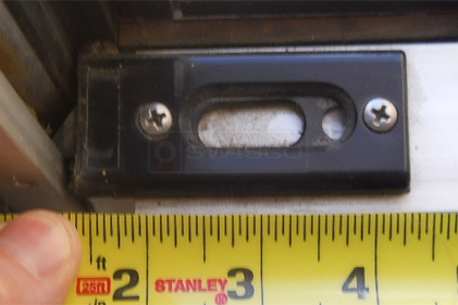 A customer submitted photo of a tilt latch.