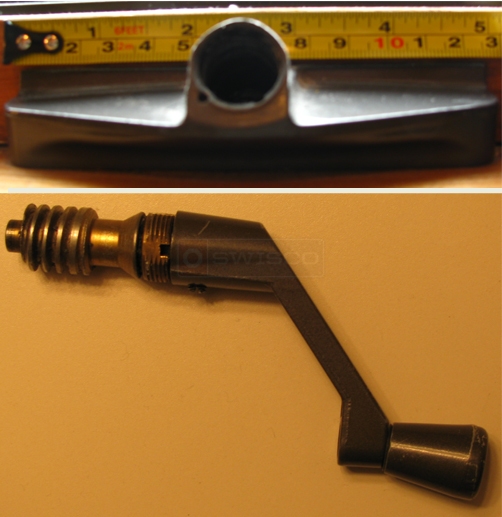 A customer submitted photo of a crank.