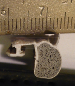 A customer submitted photo of weatherstripping.