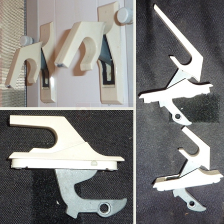 A customer submitted photo of a window lock.
