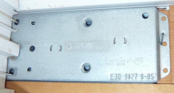 A customer submitted photo of an Andersen sash balance.