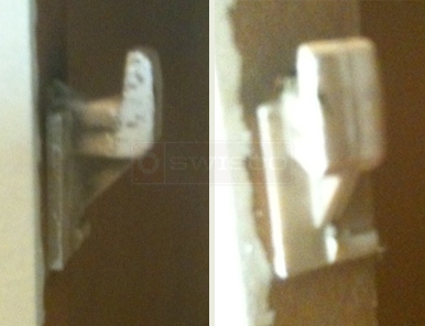 A customer submitted photo of a drawer bracket.