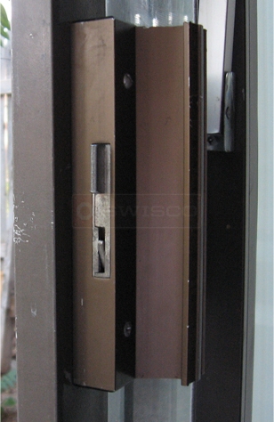 A customer submitted image of a patio door handle set.