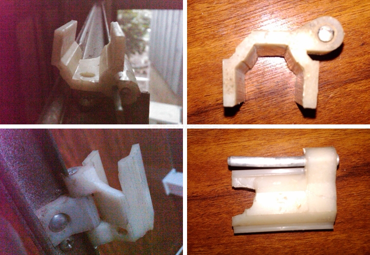 User submitted photos of window hardware.