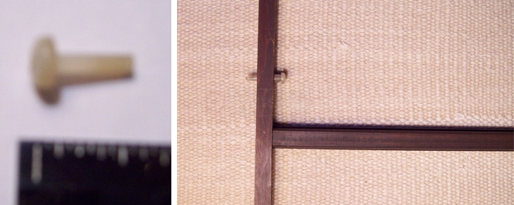 User submitted photos of door frame pin.