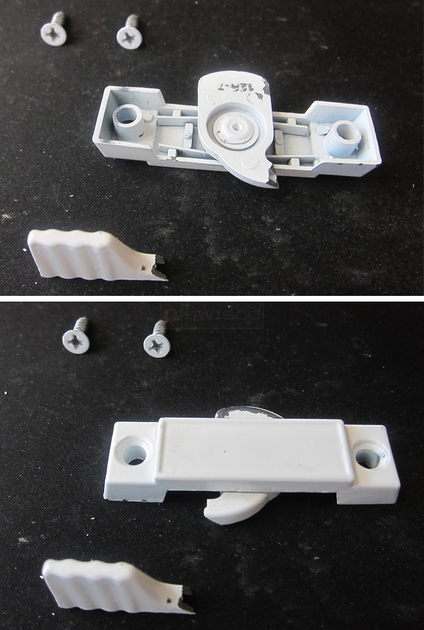 User submitted photos of a window latch.