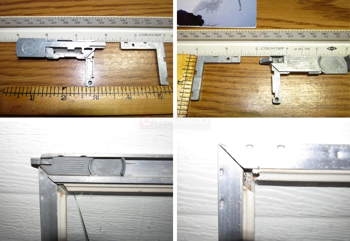 User submitted photos of screen corner latches.