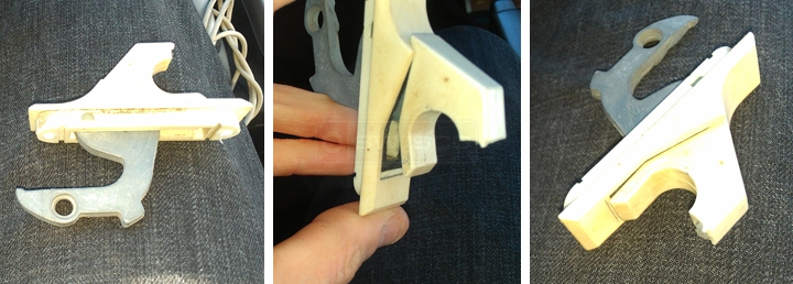 User submitted photos of window hardware.