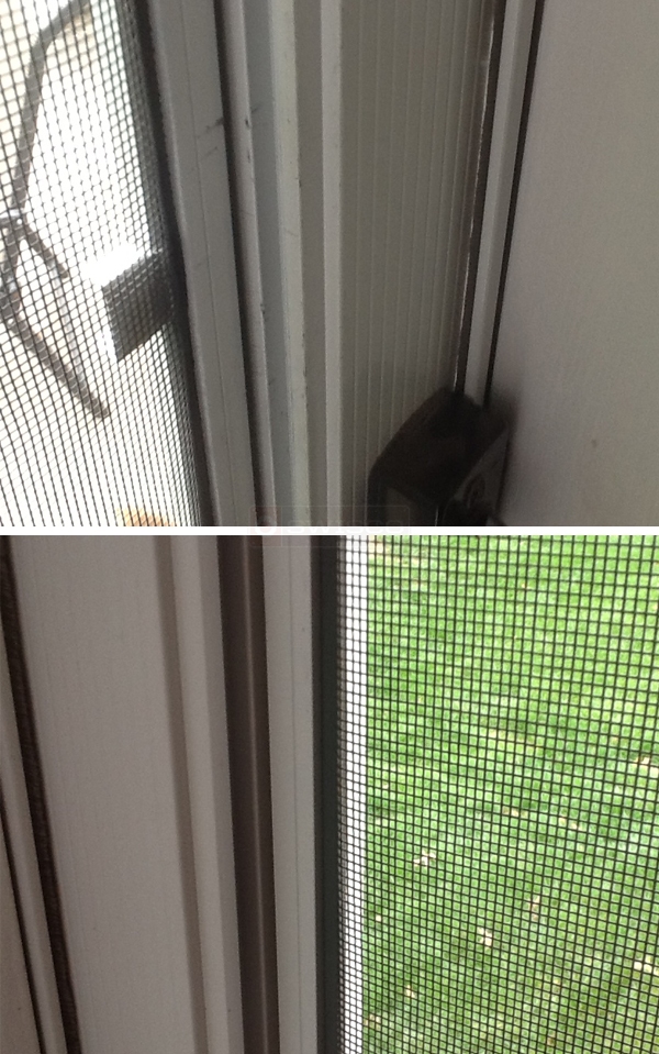 User submitted photos of window screen hardware.