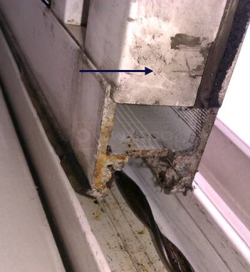 A SWISCO example of where a screw hole should be located.