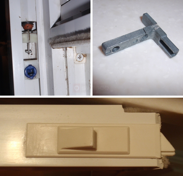 User submitted photos of window hardware.