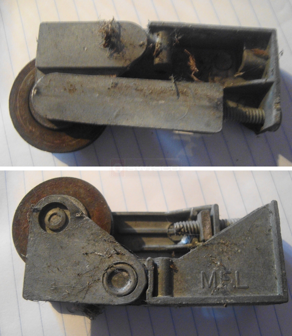 User submitted photos of a door roller.