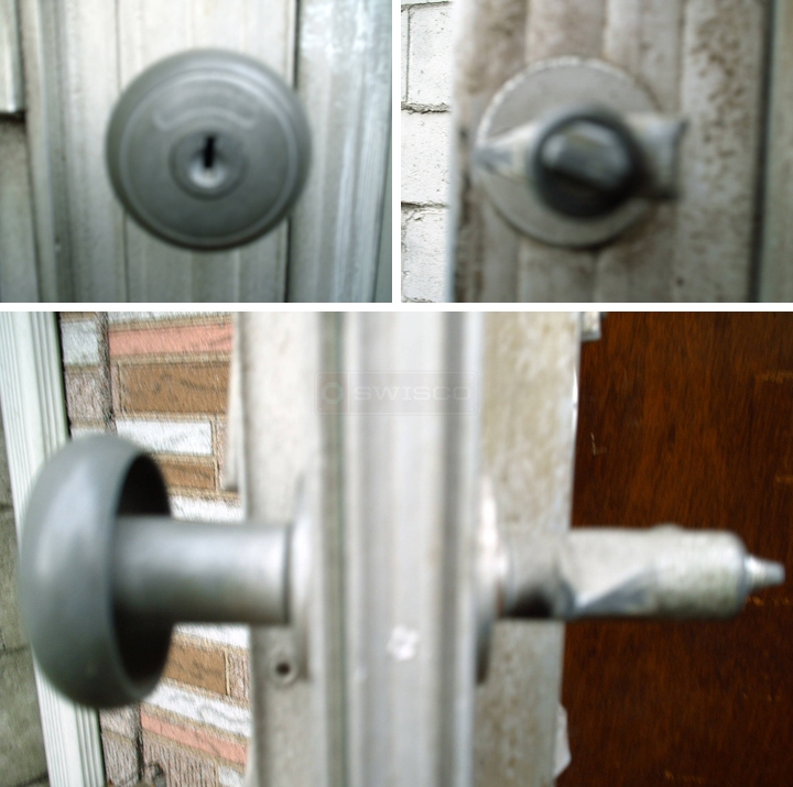 User submitted photos of door hardware.