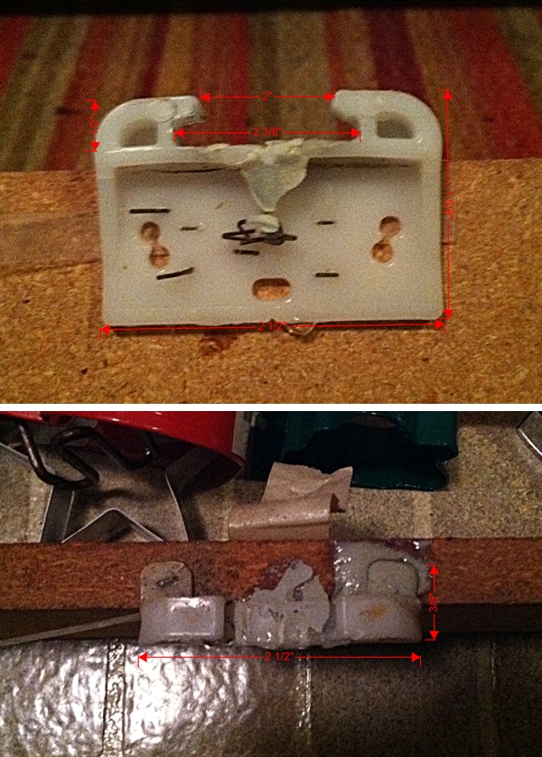 User submitted photos of drawer hardware.