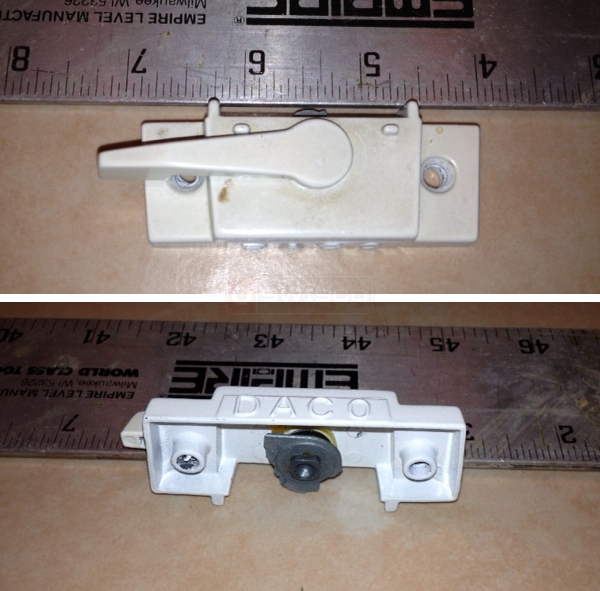 User submitted photos of a window latch.