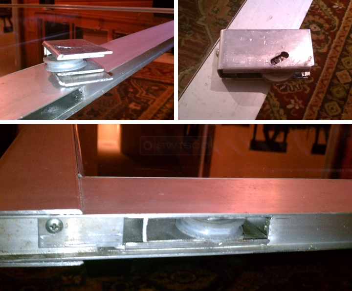 User submitted photos of a sliding door roller.