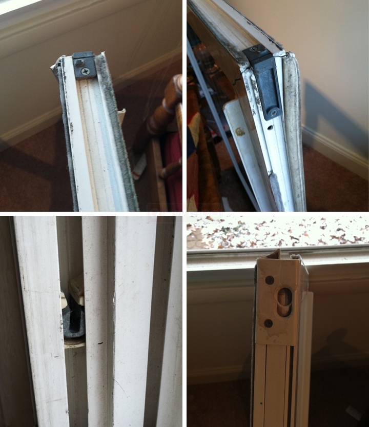 User submitted photos of window hardware.