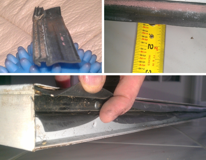 User submitted photos of a door seal.