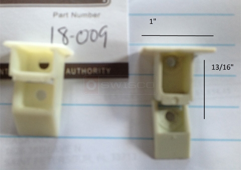 A customer submitted image of their top sash guide.