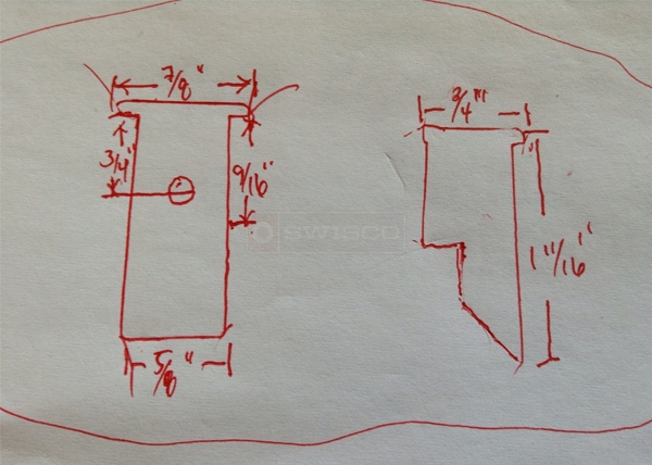 User submitted diagrams of a sash guide.