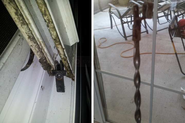 User submitted photos of window hardware.