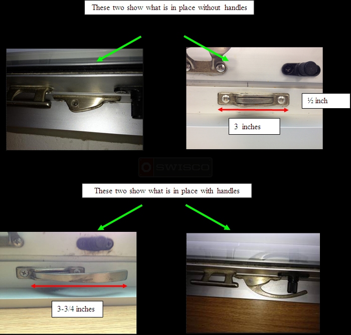 A customer submitted image of their casement window lock.