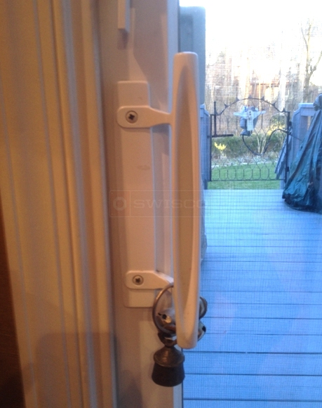 User submitted a photo of a patio door handle.