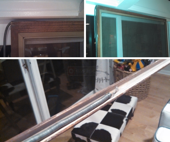 User submitted photos of patio door hardware.