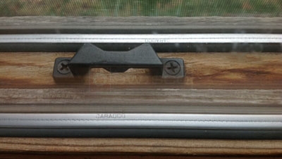 Image of the sweep lock keeper on their Caradco window