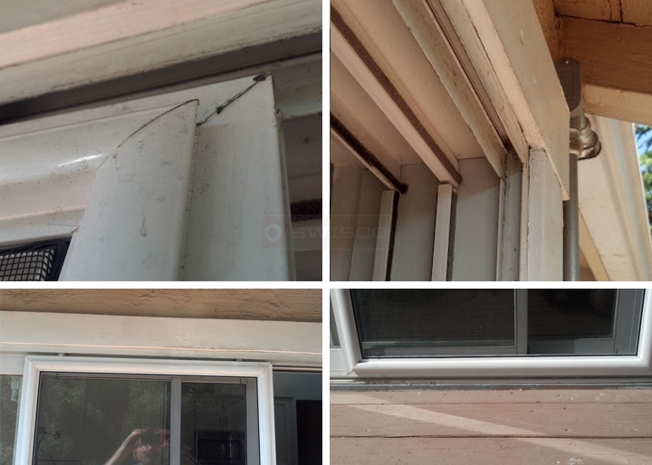User submitted photos of patio door rollers.