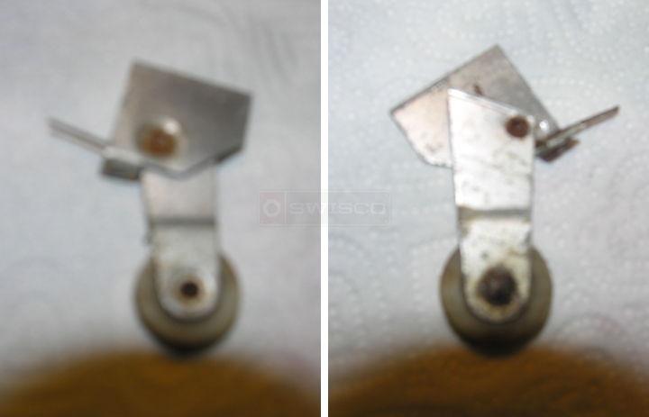 User submitted photos of a screen door roller.