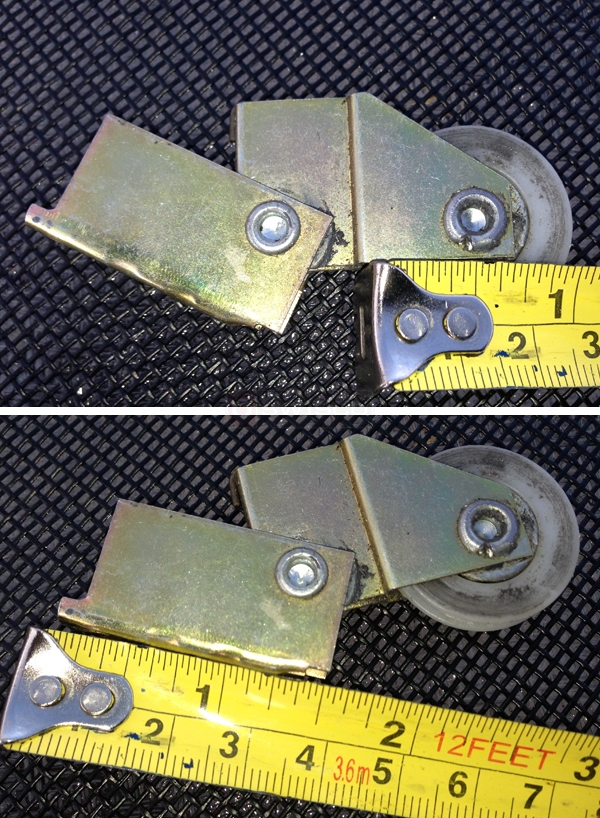 User submitted photos of a screen door roller.