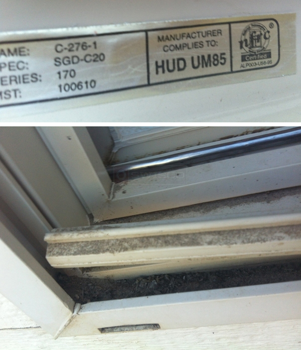 User submitted photos of patio door hardware.