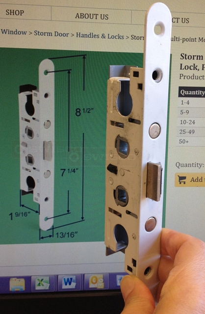 User submitted a photo of a mortise lock.