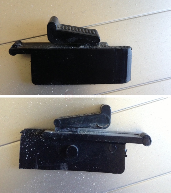 User submitted photos of window hardware.