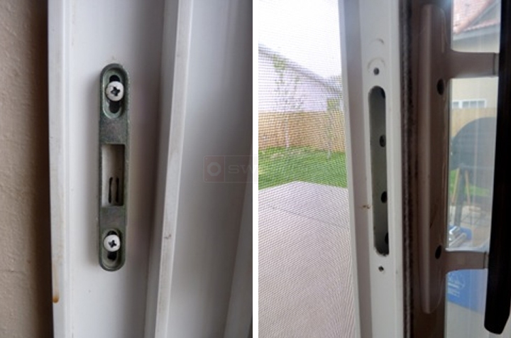 User submitted photos of a patio door handle.