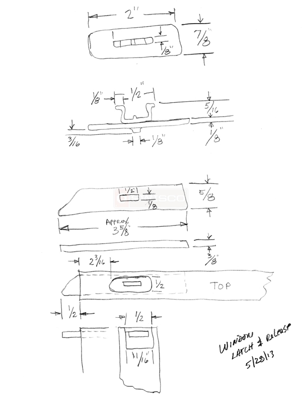 User submitted a diagram of window hardware.
