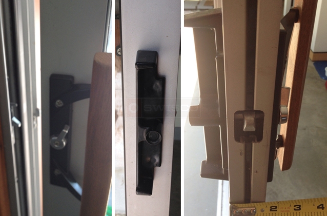 A customer submitted image of their patio door handle set.