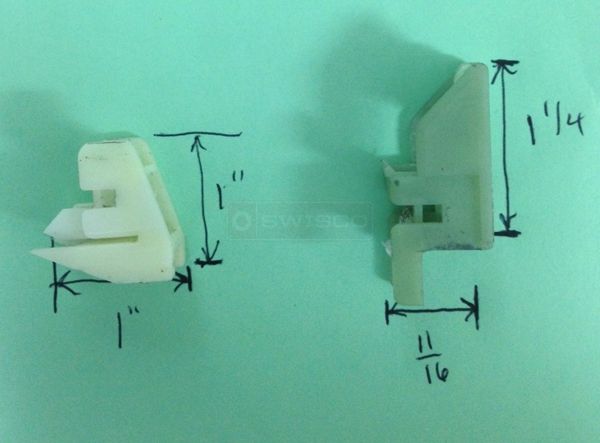 User submitted photos of window balance parts.