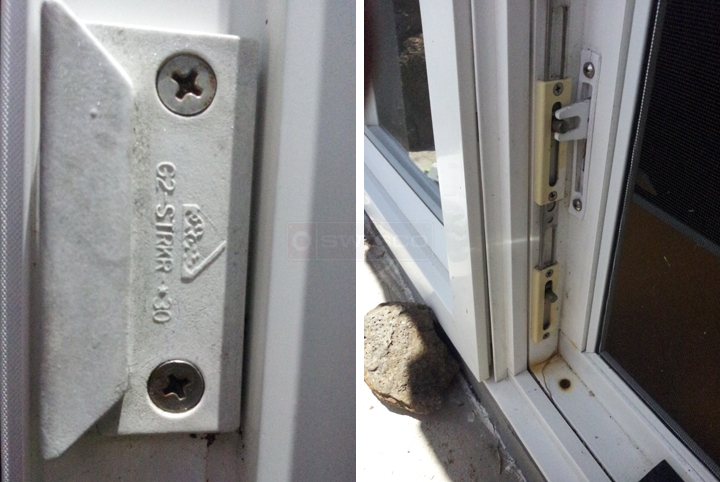 User submitted photos of window hardware.