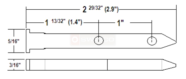 User submitted a diagram of a pivot bar.