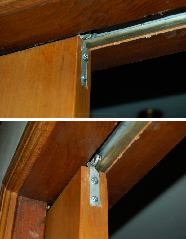 User submitted photos of pocket door hardware.
