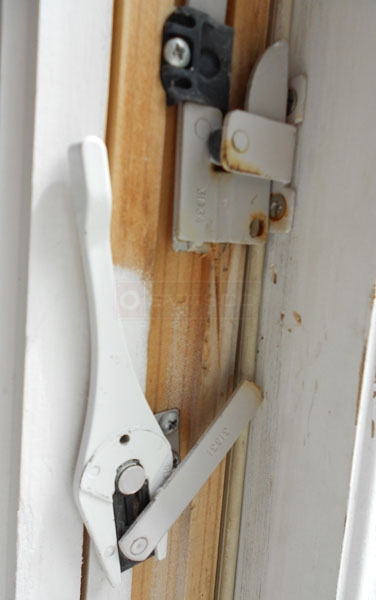 User submitted photos of window hardware.