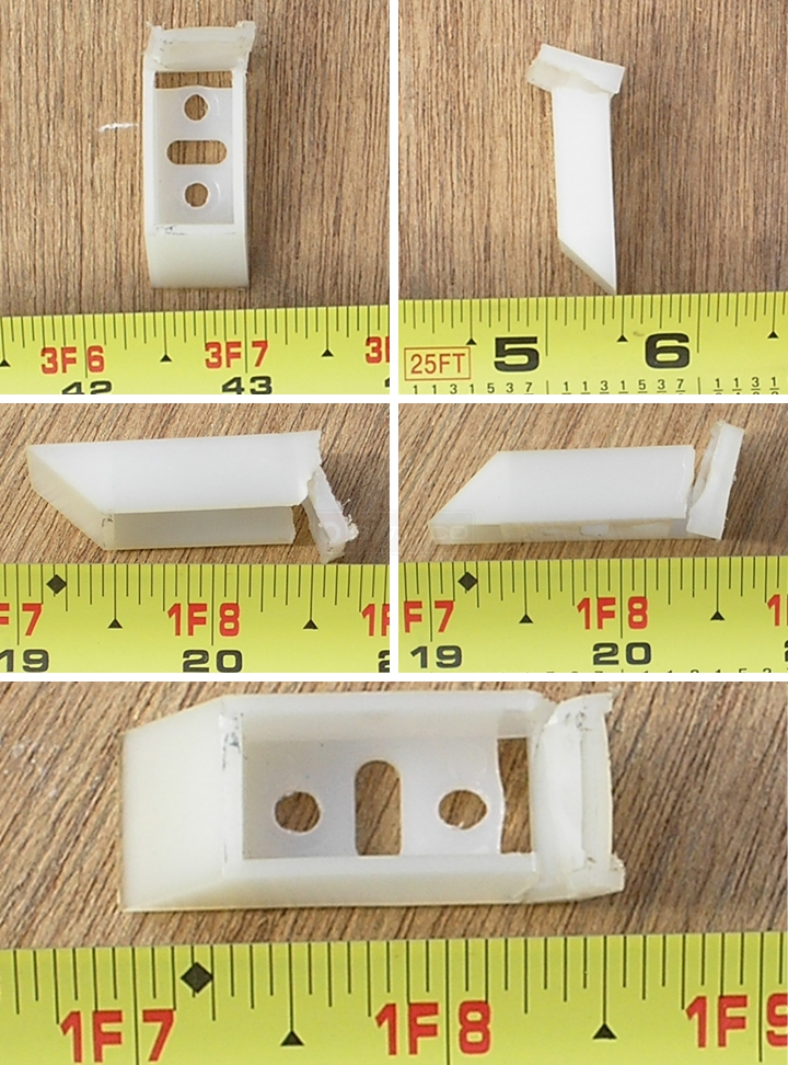 User submitted photos of a top sash guide.