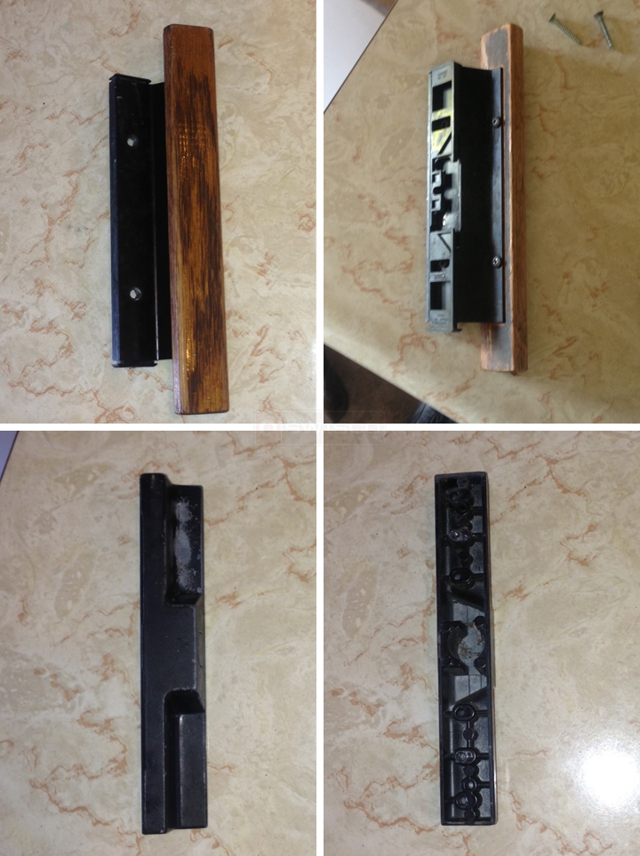 User submitted photos of patio door handles.